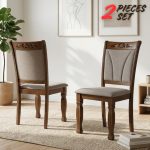 TEGUS 8 Seater Wooden Dining Set-Cocoa - Image 11