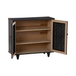ALMO 2 Door Shoe Cabinet-Cappuccino - Image 3