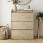 HUGO 3 Drawer Chest-Oak