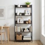 NORMAD 4 Tier Ladder Book Shelf-Dark Wenge