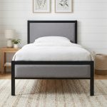 RAVINDER Single Size Metal Bed-Black