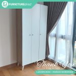 CHELSEA 3 Door Wardrobe-Oak+White - Image 7