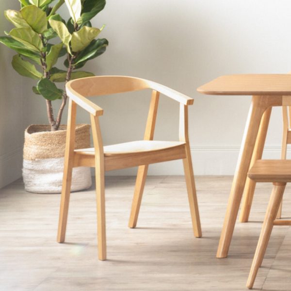 GRETA Bentwood Seat Dining Chair-Natural