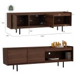 DENVER 180cm TV Cabinet-Walnut - Image 3