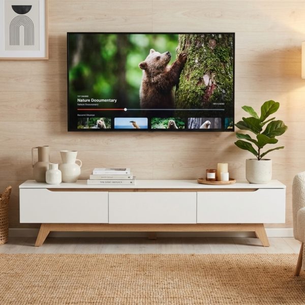 MARIAN 6 Feet TV Cabinet-White