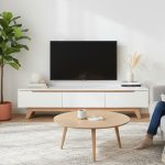 MARIAN 6 Feet TV Cabinet-White