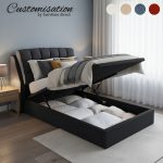 CUSTOM MADE-LEONIE Hydraulic Divan Bed Frame-2 Sizes