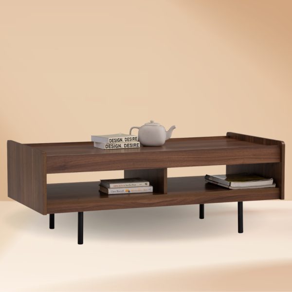 DENVER 4 Feet Coffee Table-Walnut