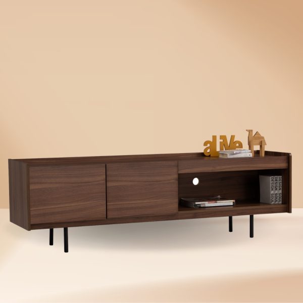 DENVER 6 Feet TV Cabinet-Walnut
