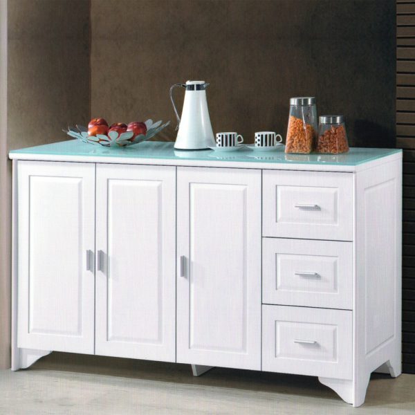 MIYA 123 Kitchen Cabinet-White