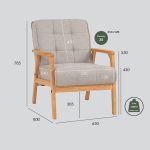 TUCSON 1 Seater PU Sofa-Black - Image 8