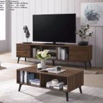 EDMOND 6 Feet TV Cabinet-Walnut - Image 2