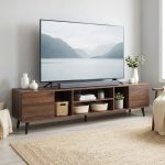 EDMOND 6 Feet TV Cabinet-Walnut
