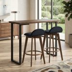 ZOUK Full Solid Wood Bar Set-Walnut - Image 3