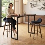 ZOUK Full Solid Wood Bar Set-Walnut - Image 2