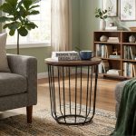 FLUX Round Side Table-Cocoa