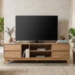 HIRANO 6 Feet TV Cabinet-Oak