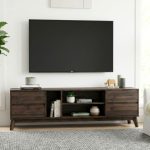 HIRANO 6 Feet TV Cabinet-Walnut