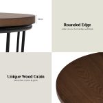 FLUX Round Side Table-Cocoa - Image 6
