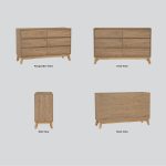 HIRANO 6 Drawers Chest Sideboard-Oak - Image 7