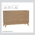 HIRANO 6 Drawers Chest Sideboard-Oak - Image 10