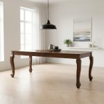LOTUM 2M Solid Wood Dining Table-Cocoa