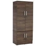 NAOMI 4 Door Wardrobe-Vintage Oak