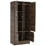 NAOMI 4 Door Wardrobe-Vintage Oak - Image 2