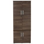 NAOMI 4 Door Wardrobe-Vintage Oak - Image 3
