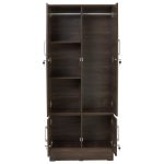 NAOMI 4 Door Wardrobe-Vintage Oak - Image 4