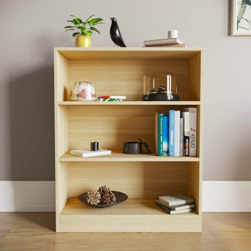 [CLEARANCE] BILLY 3 Tier 90CM Bookcase-Oak photo review