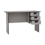 ECO 120CM 3 Drawers Writing Desk With Key Lock-Grey - Image 8