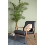 HIACE 1 Seater PU Sofa-Black - Image 9