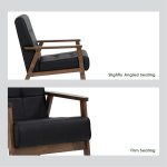 HIACE 1 Seater PU Sofa-Black - Image 6