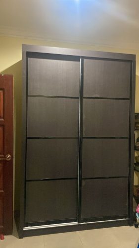 TIARA 5' x 8' Feet Full Board Sliding Door Wardrobe-3 Colors photo review