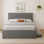 STARIA King Size Pull Out Bed Frame-Grey - Image 2