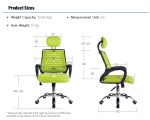 948 Classy Large Office High Back Chair-BLACK only - Image 6