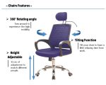 948 Classy Large Office High Back Chair-BLACK only - Image 5