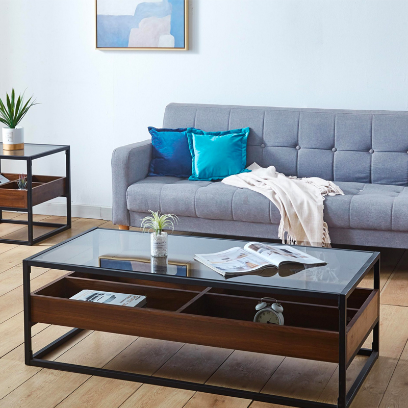 Room and board glass coffee table discount