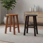 MIRA ST018 45CM Solid Wood Stool-2 Colors
