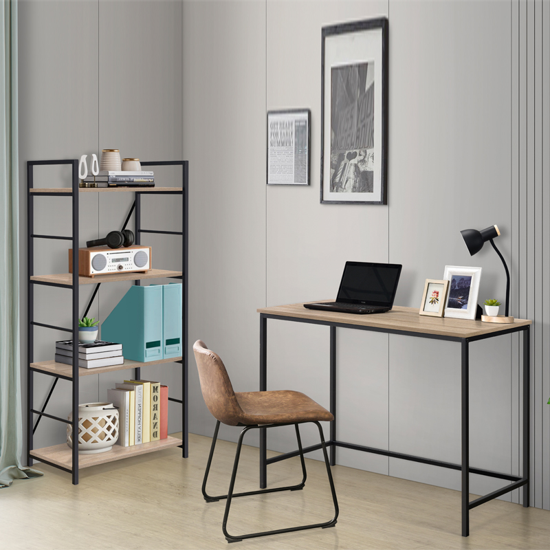 Black metal shop writing desk