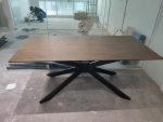 GERALD 180x90CM Solid Wood Dining Table-Cocoa - Image 5