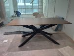 GERALD 180x90CM Solid Wood Dining Table-Cocoa - Image 7