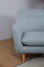 SPORTAGE 2 Seater Fabric Sofa-Blue - Image 2