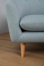 SPORTAGE 2 Seater Fabric Sofa-Blue - Image 4