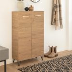 SIMON 2 Door Shoe Cabinet-Oak