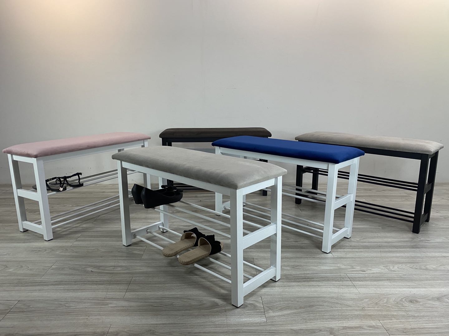 YUKI 80CM 2 Tier Storage Shoe Bench-5 Colors - Image 3