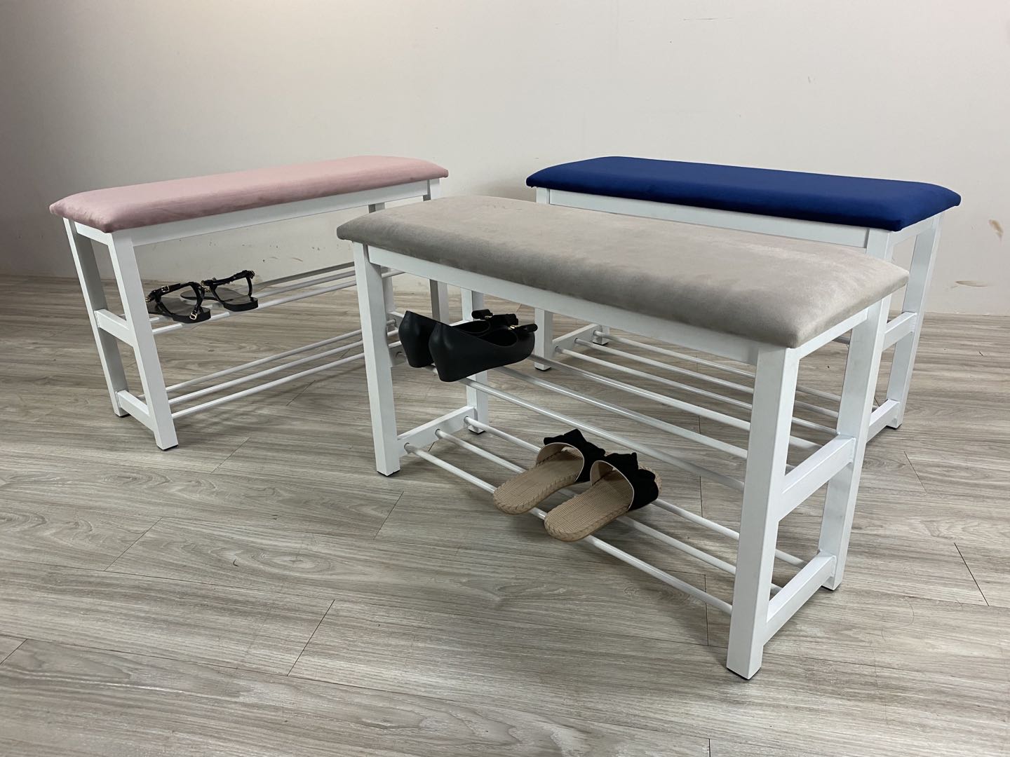 YUKI 80CM 2 Tier Storage Shoe Bench-5 Colors - Image 4