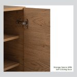 SIMON 2 Door Shoe Cabinet-Oak - Image 7