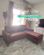 MIRZA L Shaped 3 Seater Sofa-Brown - Image 20